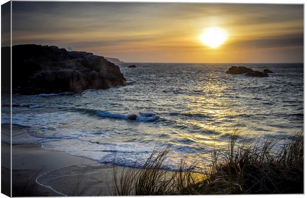  Cruit Island Donegal Ireland Sunset  Canvas Print by Chris Curry
