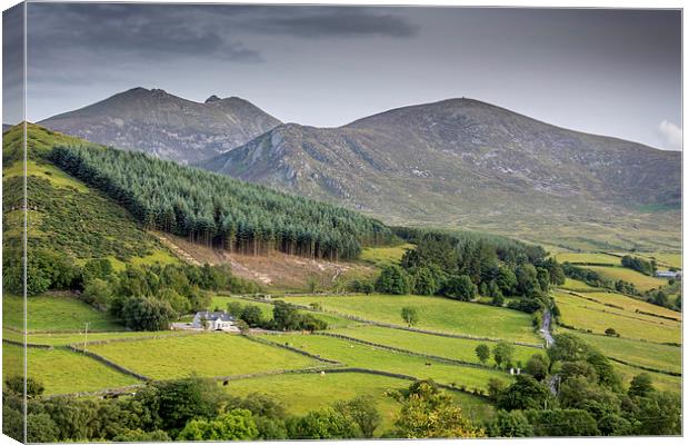  Ireland deep in the Mourne Mountains  Canvas Print by Chris Curry