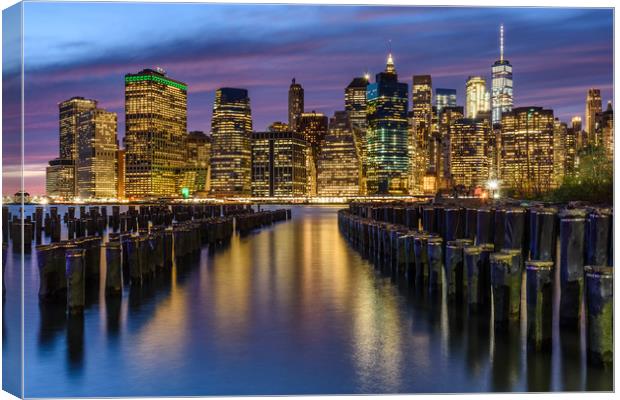 Bright Lights of New York City Canvas Print by Chris Curry