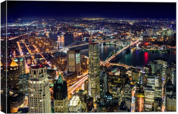 New York From Above One World Trade Center Canvas Print by Chris Curry