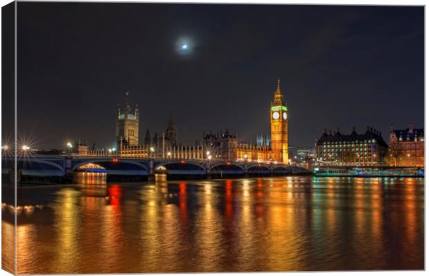 Houses of Parliament, London Canvas Print by Dave Wood