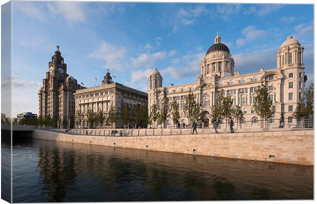 The Three Graces, Liverpool Canvas Print by Dave Wood