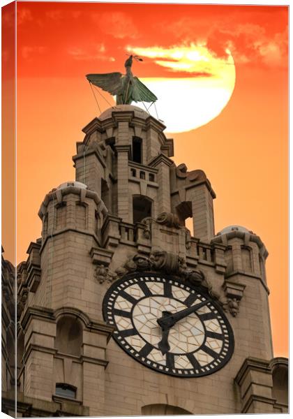 Royal Liver Building, Liverpool Canvas Print by Dave Wood