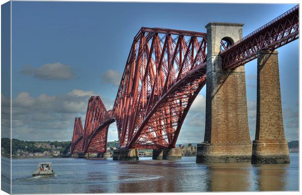  The Forth Bridge, South Queensferry, Scotland Canvas Print by ALBA PHOTOGRAPHY