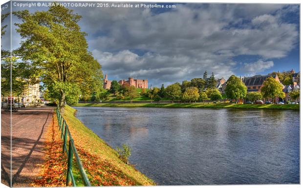  River Ness, Inverness, Scotland Canvas Print by ALBA PHOTOGRAPHY