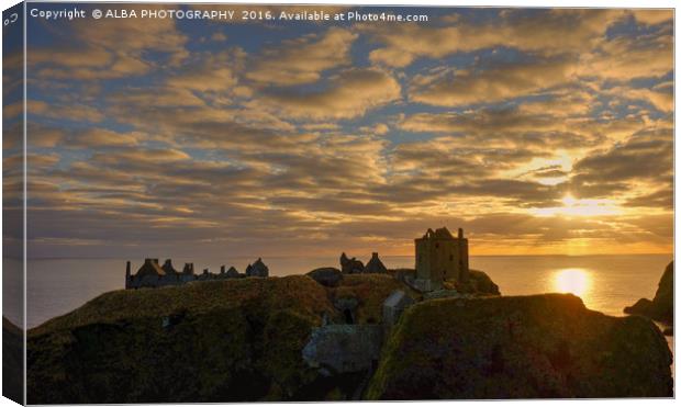 Dunnottar Castle, Stonehaven, Scotland. Canvas Print by ALBA PHOTOGRAPHY