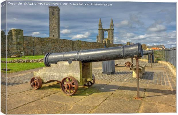 St Andrews Cathedral, Scotland. Canvas Print by ALBA PHOTOGRAPHY