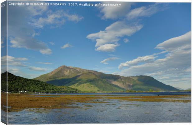 Beinn a' Bheithir, Ballachulish, Scotland. Canvas Print by ALBA PHOTOGRAPHY