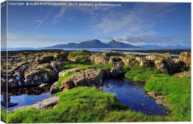 Isle of Rum, Small Isles, Scotland Canvas Print by ALBA PHOTOGRAPHY