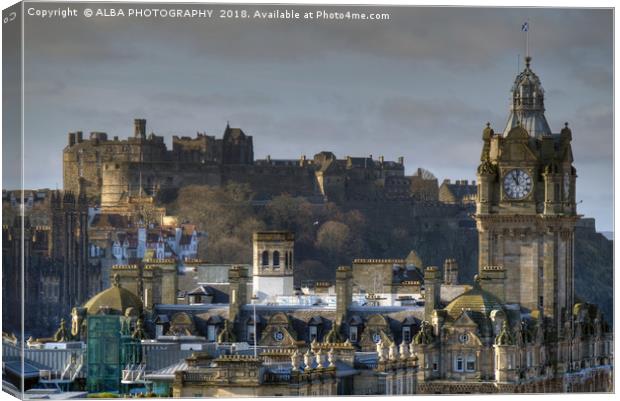 Edinburgh Castle, Scotland Canvas Print by ALBA PHOTOGRAPHY