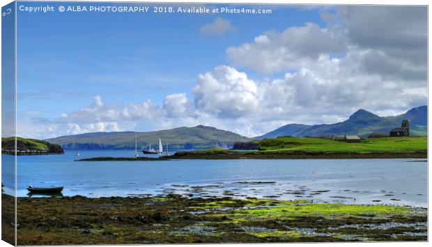 Isle of Canna, Small Isles, Scotland Canvas Print by ALBA PHOTOGRAPHY