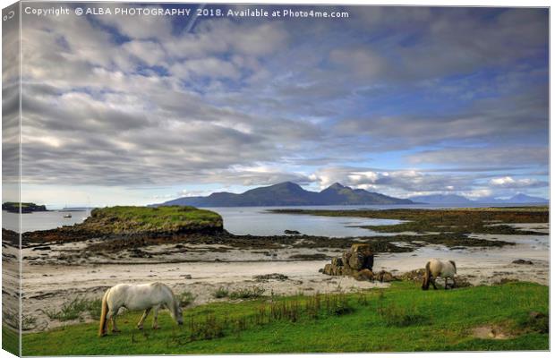 Isle of Rum, Small Isles, Scotland Canvas Print by ALBA PHOTOGRAPHY