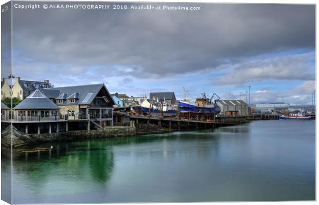 Mallaig Boatyard, Scotland Canvas Print by ALBA PHOTOGRAPHY