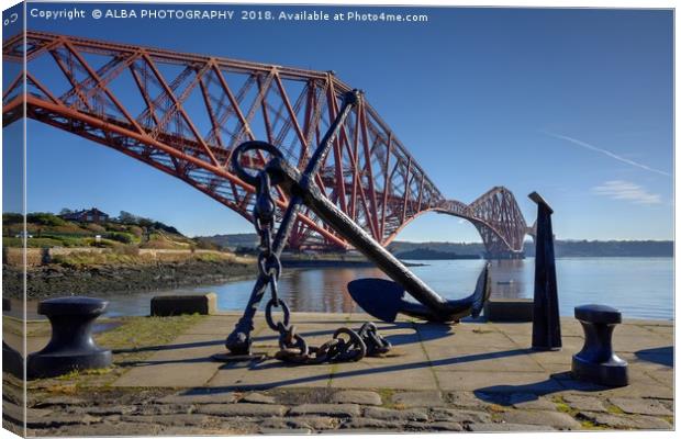 Forth Bridge, South Queensferry, Scotland. Canvas Print by ALBA PHOTOGRAPHY