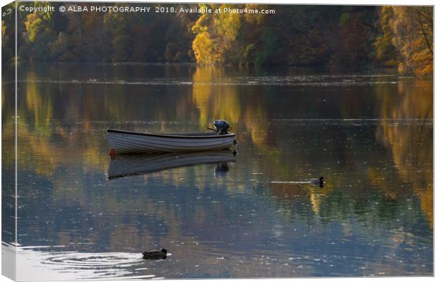 Autumn Reflections Canvas Print by ALBA PHOTOGRAPHY