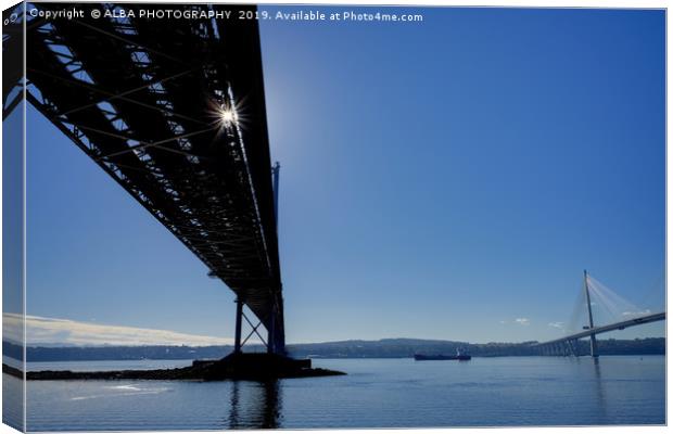 Queensferry Crossing, South Queensferry, Scotland. Canvas Print by ALBA PHOTOGRAPHY
