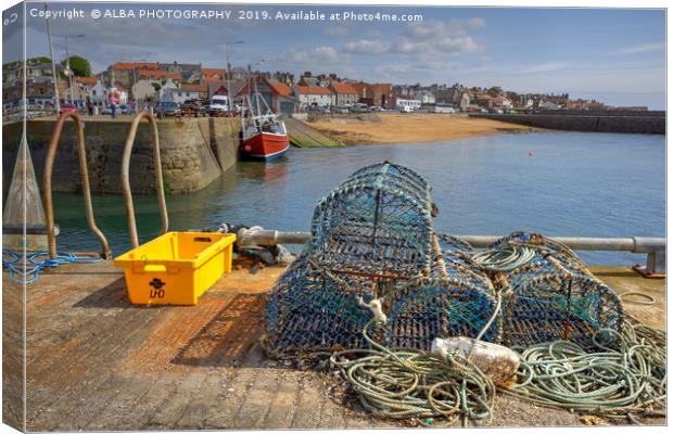 Anstruther Harbour, Fife, Scotland Canvas Print by ALBA PHOTOGRAPHY