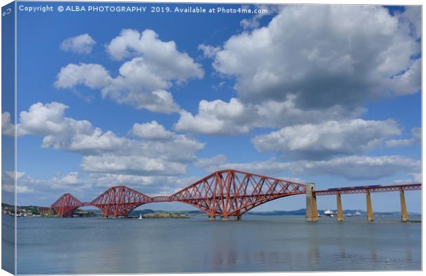 Forth Bridge, South Queensferry, Scotland Canvas Print by ALBA PHOTOGRAPHY