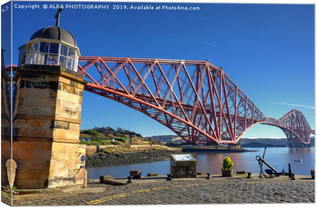 Forth Bridge, South Queensferry, Scotland Canvas Print by ALBA PHOTOGRAPHY