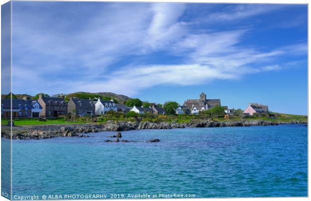 Iona Abbey, Isle of Iona, Inner Hebrides Canvas Print by ALBA PHOTOGRAPHY