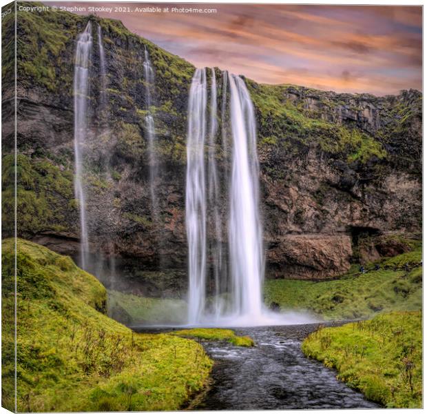 Seljalandsfoss Canvas Print by Stephen Stookey