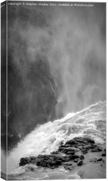 Into the Abyss of Gullfoss Canvas Print by Stephen Stookey