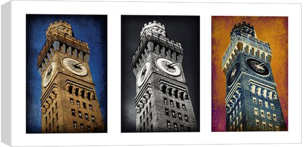 Bromo Seltzer Tower Triptych -- No. 1 Canvas Print by Stephen Stookey
