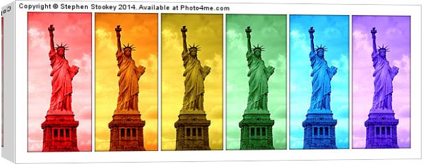  Shades of Liberty Canvas Print by Stephen Stookey