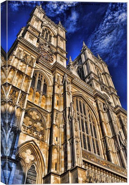  Westminster Abbey West Front Canvas Print by Stephen Stookey