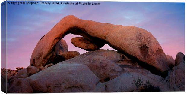  Arch Rock Canvas Print by Stephen Stookey