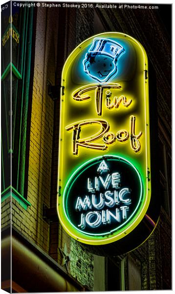  Tin Roof Canvas Print by Stephen Stookey