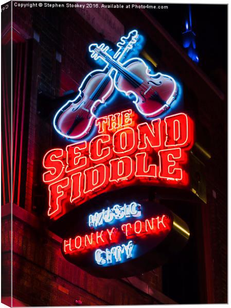 Second Fiddle Canvas Print by Stephen Stookey