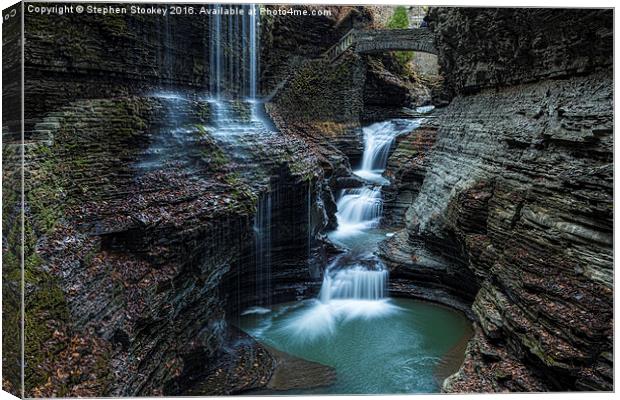  Rainbow Falls Canvas Print by Stephen Stookey