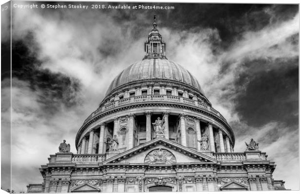 Rise - St. Paul's Dome #2 Canvas Print by Stephen Stookey