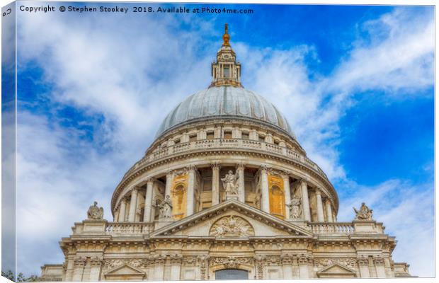 Rise - St. Paul's Dome #1 Canvas Print by Stephen Stookey