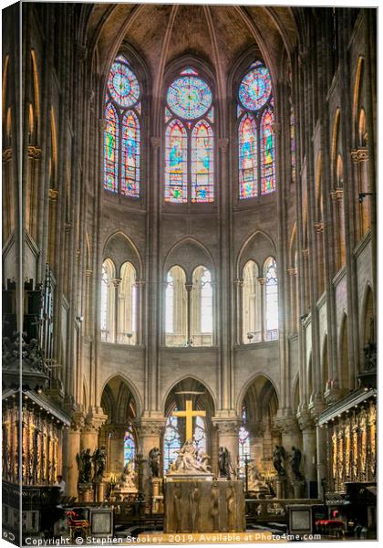 Notre Dame Altar Canvas Print by Stephen Stookey