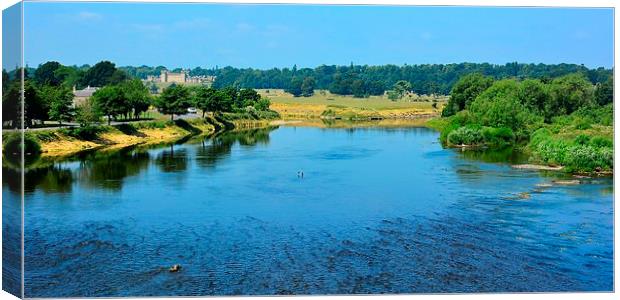 River Tweed Canvas Print by Gisela Scheffbuch