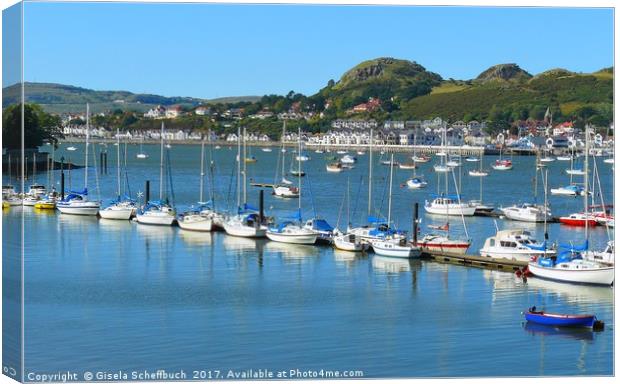 River Conwy Canvas Print by Gisela Scheffbuch