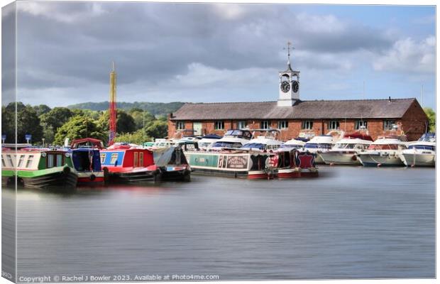Marina View at Stourport-on-Severn Canvas Print by RJ Bowler