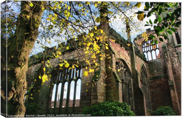 Old Coventry Cathedral Canvas Print by RJ Bowler