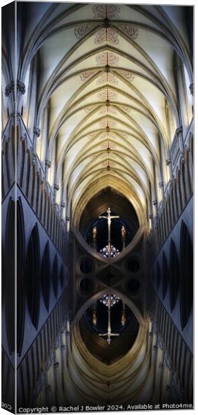 Wells Cathedral Interior Canvas Print by Rachel J Bowler