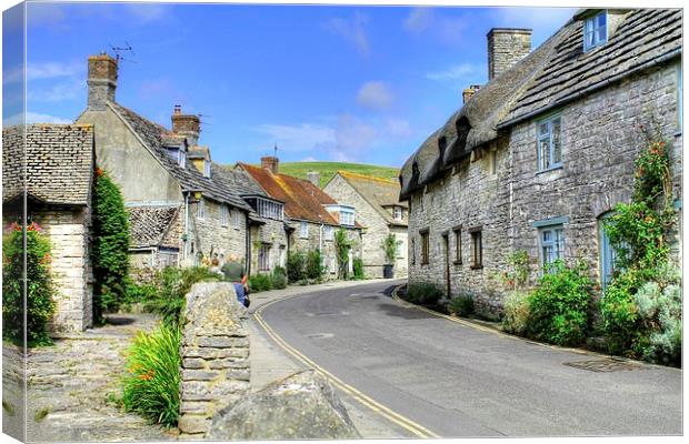 Corfe cottages,Corfe,Dorset Canvas Print by Andy Wickenden