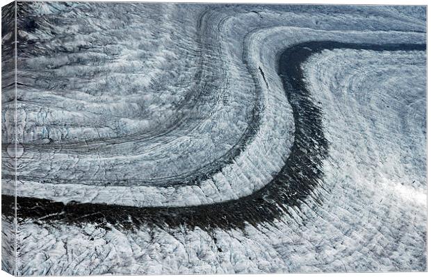 Aletsch Glacier Moraine Switzerland Canvas Print by Matthias Hauser