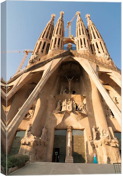 Sagrada Familia Antoni Gaudi Barcelona Canvas Print by Matthias Hauser
