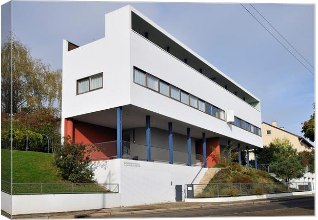  Weissenhof settlement Le Corbusier building Stutt Canvas Print by Matthias Hauser