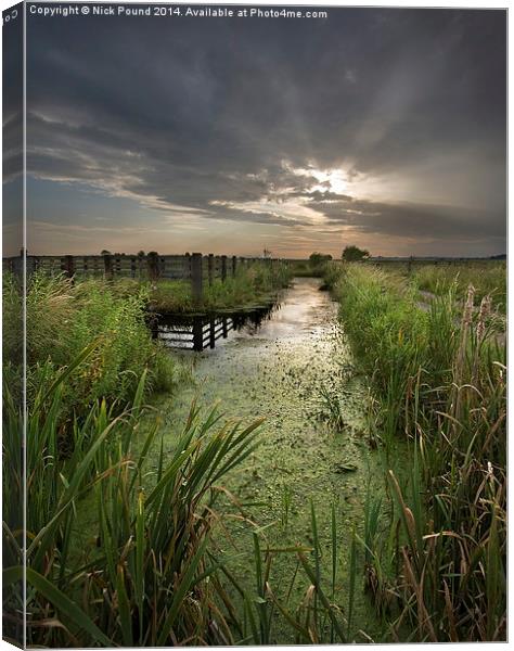  Evening at Geylake Canvas Print by Nick Pound