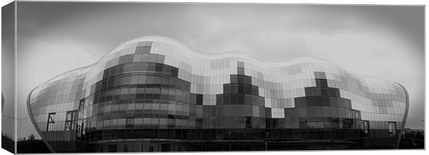 Sage Theatre in Gateshead, Black and White Canvas Print by Jonathan Parkes