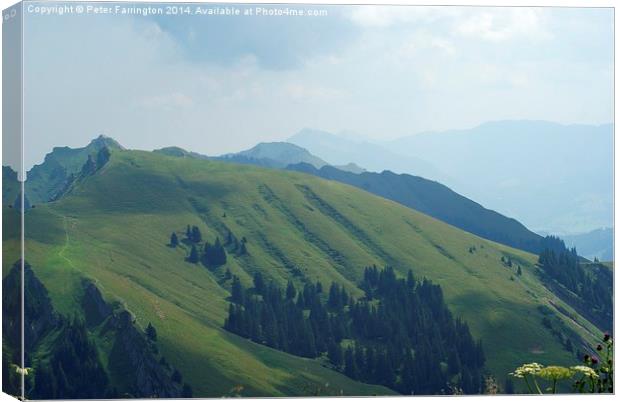  Over The Hills And Far Away ! Canvas Print by Peter Farrington