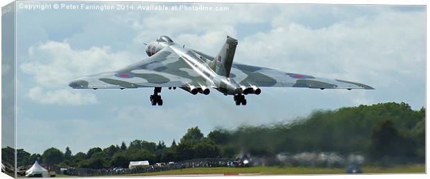  XH558 Rises To The Skies Again Canvas Print by Peter Farrington
