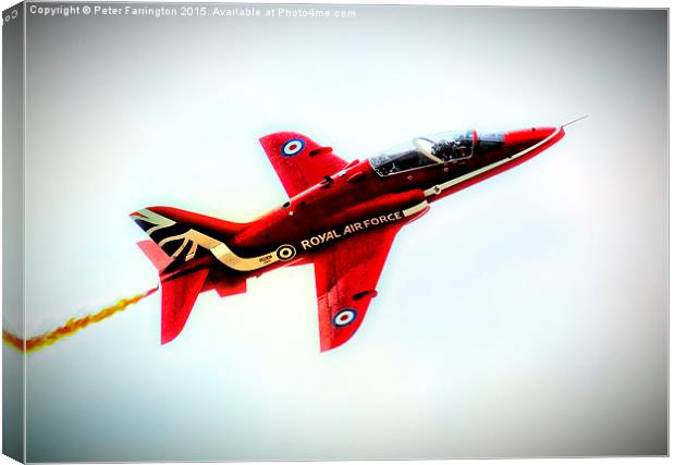 Red's Pulling The G's Canvas Print by Peter Farrington